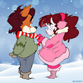 Gorgy and Amelia 🐽 Christmas 🎄 by PupGorgy