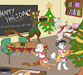 Christmas decoration at school by Loupy