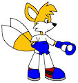 tails the fox in karate with boxing gloves by ToonlandianFox2002