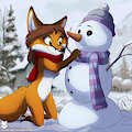Snowman by WereFox