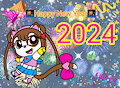 Happy New Year 2024 by ChelseaCatGirl