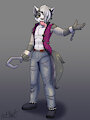 Commission - Shai Dreamcast - Vic the punk Badger