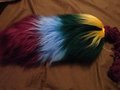 rainbow  yarn tail