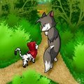 [Picture-Series] Cat Red Riding Hood And The Wolf 01