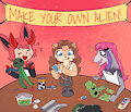 Sophia, Satin & Evadam - 008 - "Make Your Own (fake) Alien!"