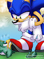 Sonic stepping on Splat! by TheOddballCreator