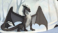 fluffy dragon Pixel animated art gif commission by AnastasRadonski