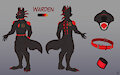 Warden Refsheet by cinnamomo