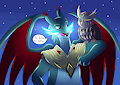 Ko-fi commission - Dragon and owl (commissions open)