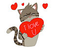 This cat loves you by Catwell