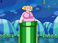 peach stuck in pipe by lillysinge