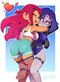 Starfire Loves Raven by TheOtherHalf