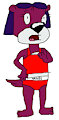 Jelly Otter in her Red Underwear