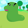 Ninjatown Feroshi the Dino Slug by BakedFish