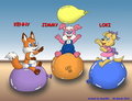 Balloon Toss - Gato303 by KennyKitsune