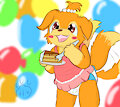 Birthday Cake Puppy -By HangyakuNeko-