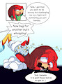 Knuckles the Beaten Beta Boy by EmperorCharm