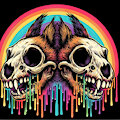 Rainbow Death Nuts Band logo.