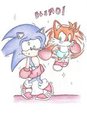 Tails: Knocks Sonic Silly in Boxing