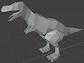 Low Polygon Dinosaur Model
