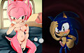 Nude Amy Rose vore Sonic by Son1CUwU