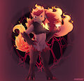 Fox on fire by Kraoroz