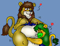 Snuggly lion tum