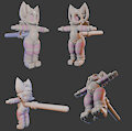 New kitty model 1/3 inspired by zaaruchan by SilverMaw