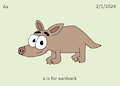 My ABC Animal Month - Aardvark