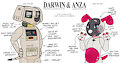DARWIN & ANZA CHARACTER SHEET by R3DRUNNER