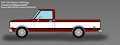 1967-1972 Red and White Chevy Pickup [1]