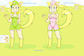 My Super Mariosona OC selves - Me Melony and me Misty the Catgirls