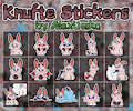Knufte Bunny Stickers for Telegram by AlexUmkaArt