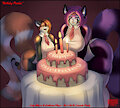 Birthday Pandas by LavenderPandy
