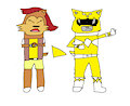 Sally Morphs Into The Yellow Ranger