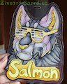 Salmon Headshot Badge Comm by Zinners