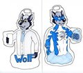 Double sided Super Hero badge by FrostClawStudios