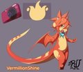 VermillionShine with camera by RUdragon