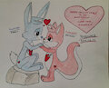 Valentine's Gift Art: Swiftpaw x Pureheart by Zivrshka