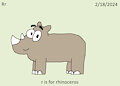 My ABC Animal Month - Rhinoceros