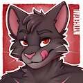 Icon Commission for a cute black cat