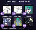 Commission Prices by CosmoNaught