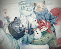 Family Snow Day - By Hinotama by Darkflamewolf