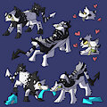 Badger X yowl minecraft/wobbledog style by FeralAsar