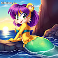 Mina Mongoose as a mermaid