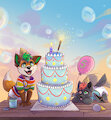 Birthday bois! by BenjiTheGreenHairedFox
