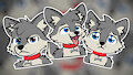A new stickers For LuckyDaWolf for telegram!