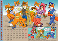 Fox Calendar 2024 - April