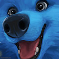 Blue Dog by BlurTheFur