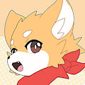 Character sheet of fox boy.